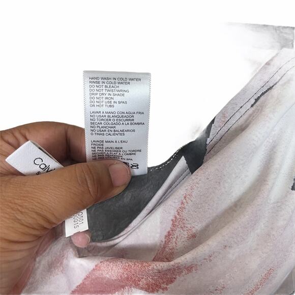 Calvin Klein Gerber Daisy One Piece Swim Multi 10 - Picture 11 of 13